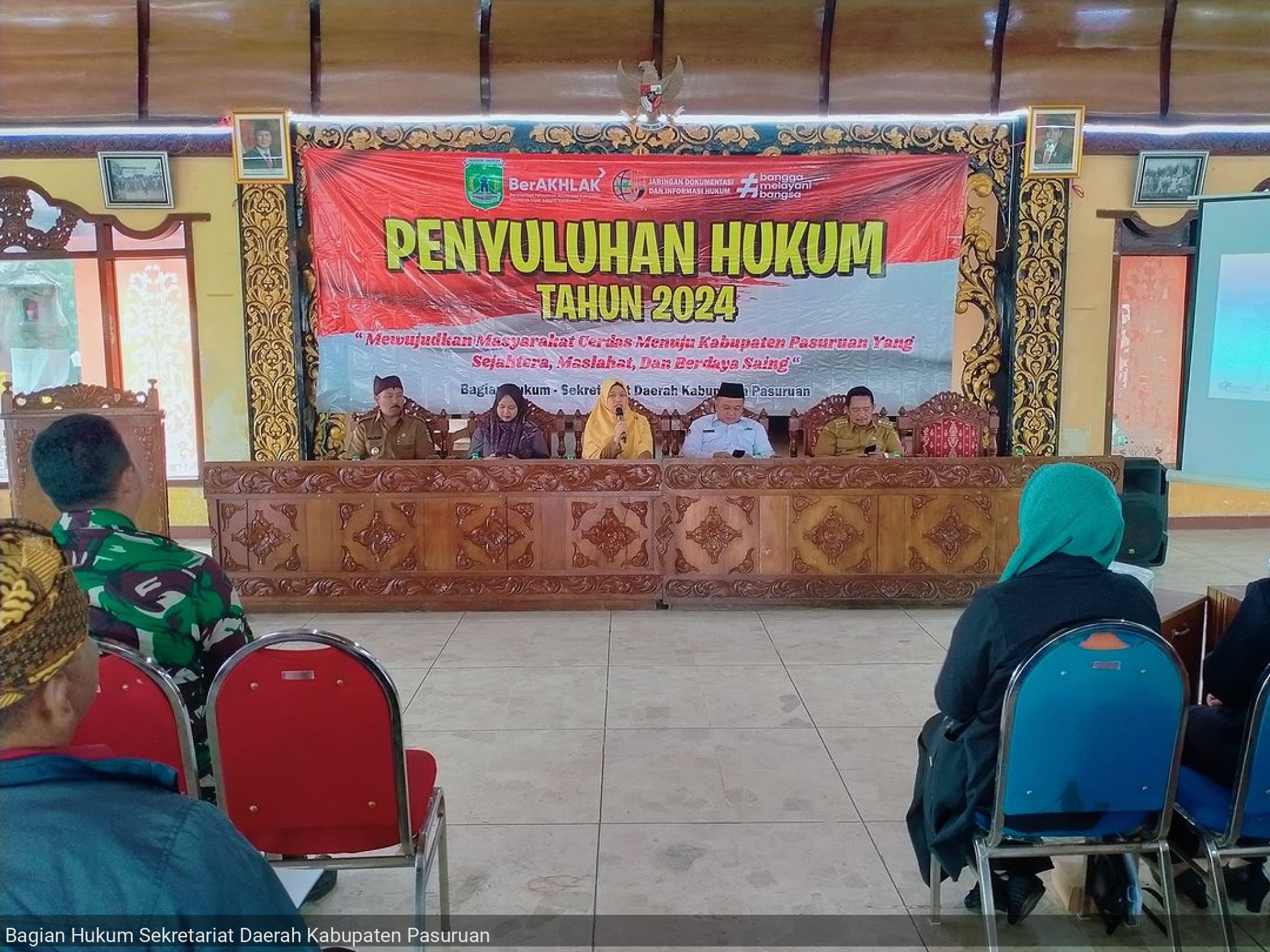 Penyuluhan Hukum di Pendopo Agung Panca Manggala Gatra Nagara, Desa Wonokitri, Kec. Tosari