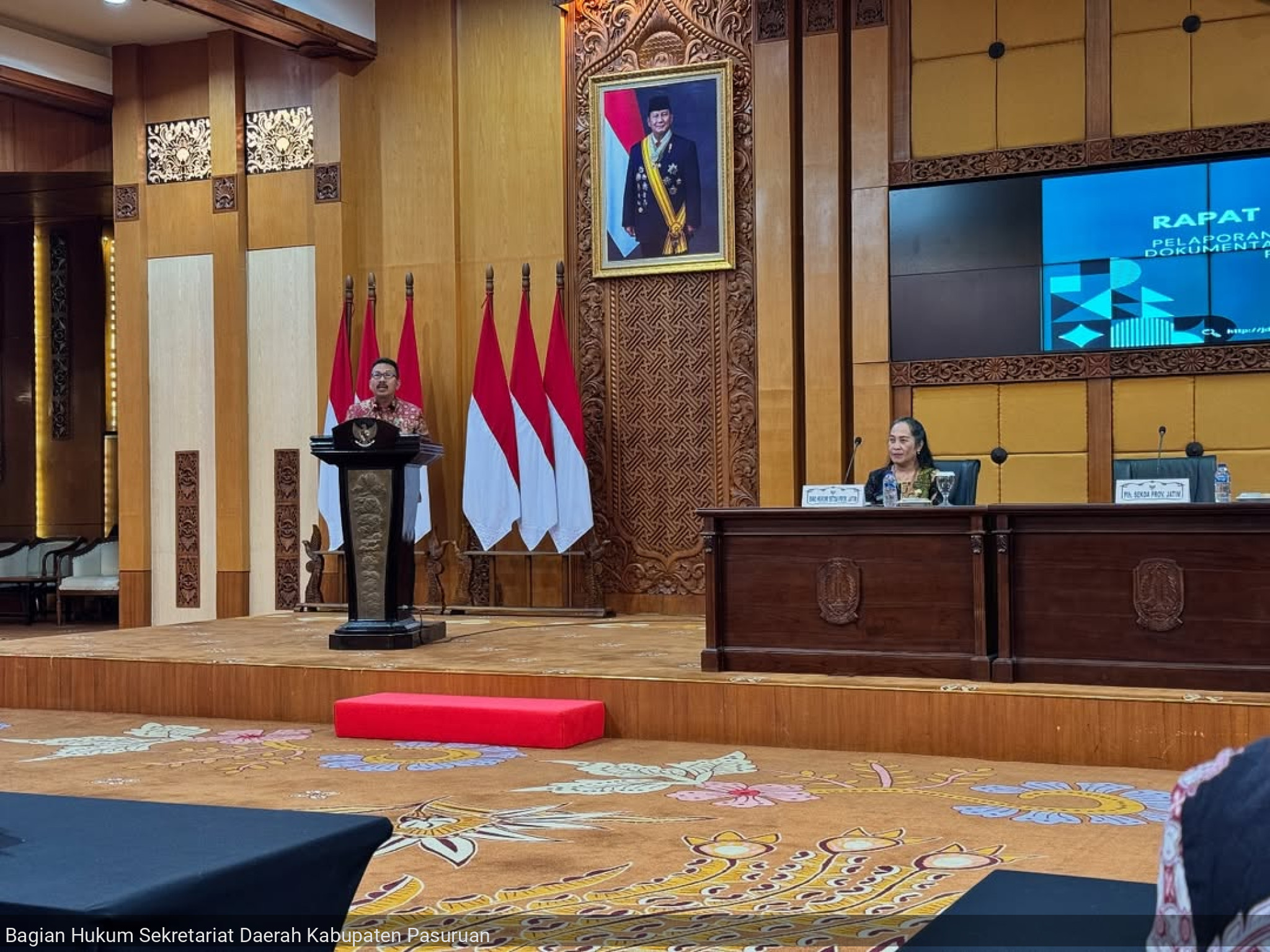 Rapat Koordinasi dan Desk Pelaporan e-Report anggota Jaringan Dokumentasi dan Informasi Hukum (JDIH) Provinsi Jawa Timur Tahun 2024