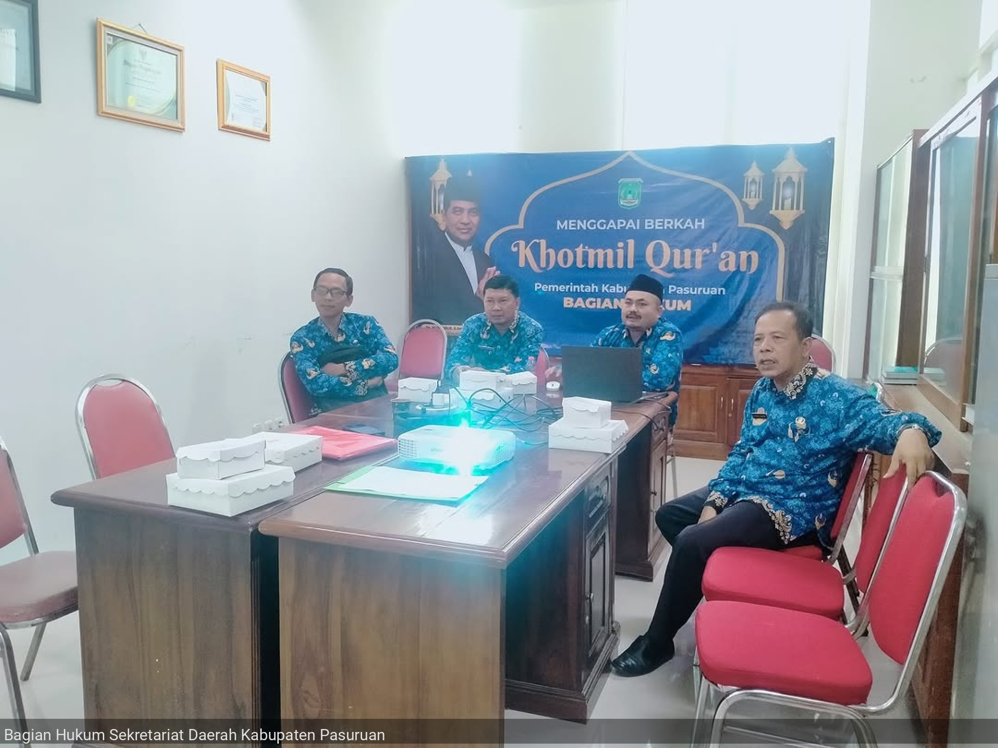 Monitoring dan Evaluasi Dokumen perbaikan, hasil Pengharmonisasian, Pembulatan dan Pemantapan Konsepsi Rancangan Peraturan Bupati Pasuruan tentang Perubahan Atas Peraturan Bupati Nomor 18 Tahun 2021