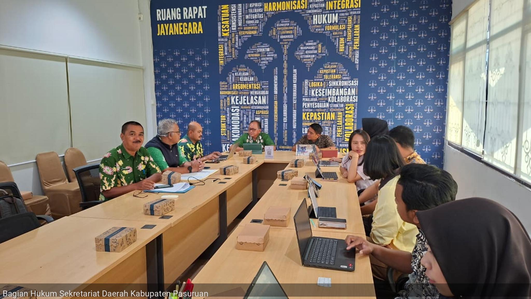 Rapat Pengharmonisasian Raperbup tentang Pedoman Pemberian Beasiswa dan Bantuan Biaya Pendidikan Bagi Masyarakat
